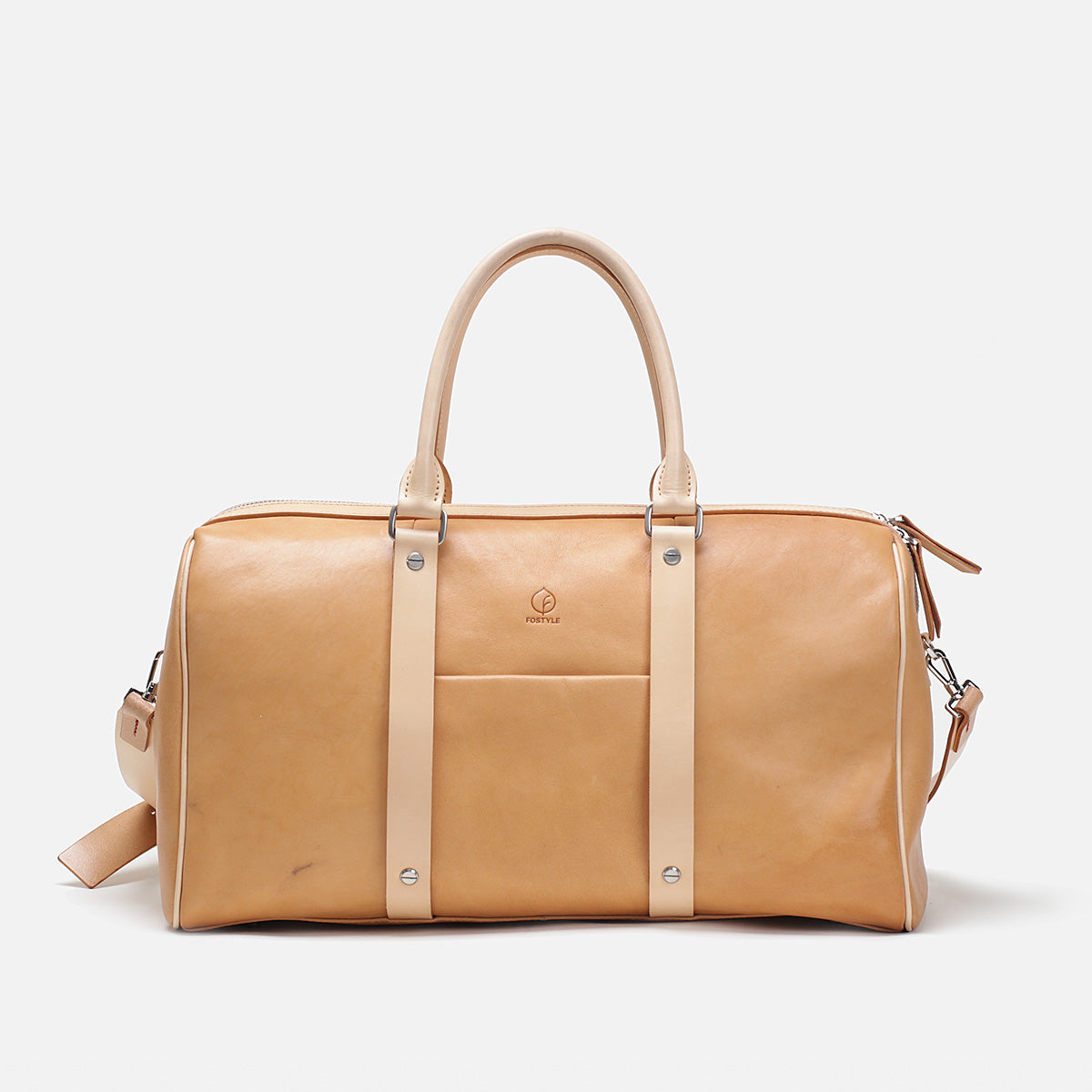 dawson backpack navy offset stripe veggie tan leather Fostyle Vegetable Tanned Leather Weekend Bag – FoStyleUSA